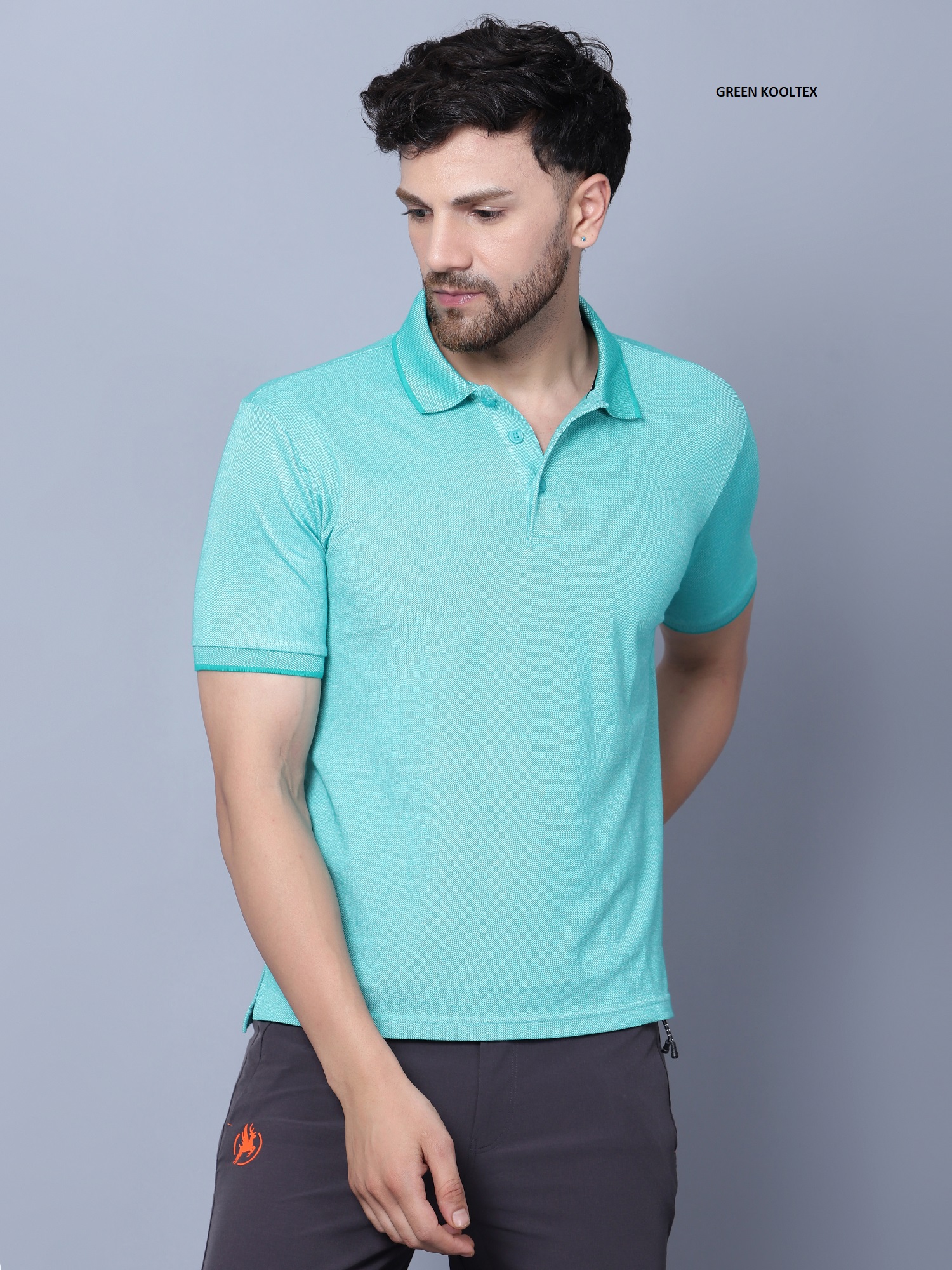 T-Shirts Half Sleeves Flat Collar Pique B Eye OOK